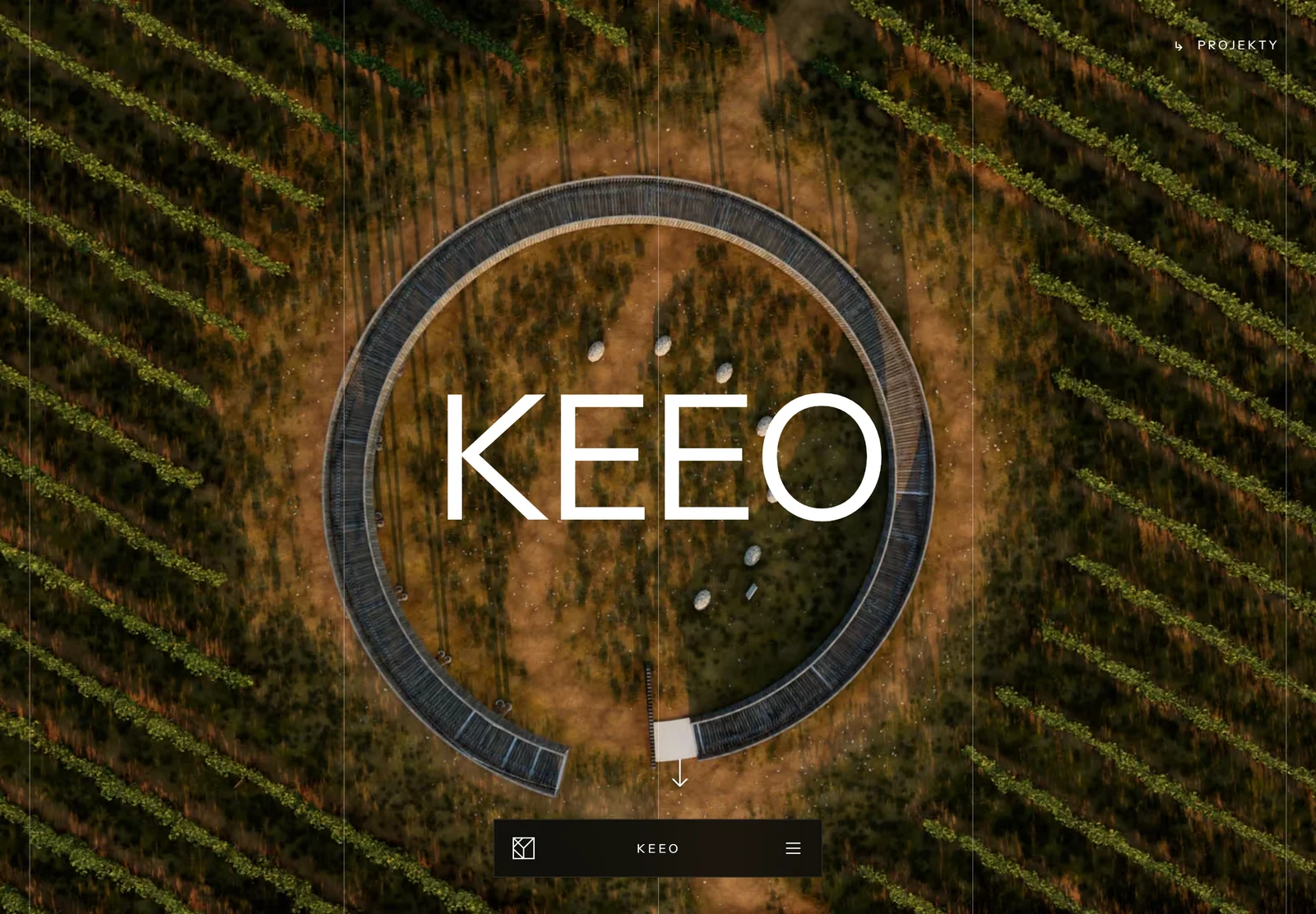 KEEO – úvodní stránka architektonického studia